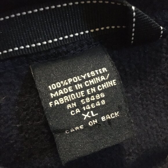 Seaside 2 Sweater Fleece Jacket Dark Navy Blue Zip Up High Collar - Picture 11 of 16